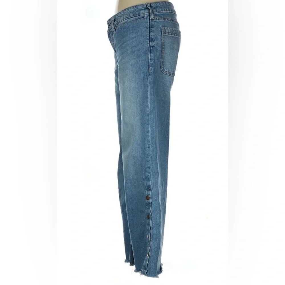 Pilcro Skater Low-Rise Wide-Leg Jeans | Palazzo Denim | Size 27 - Picture 9 of 10